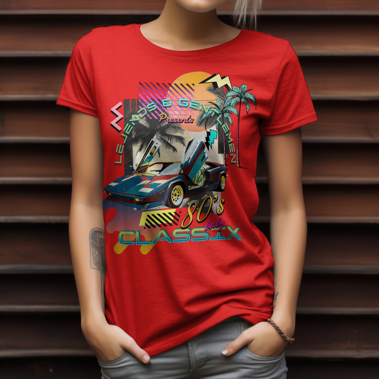 Classic Supercar Beach Tee
